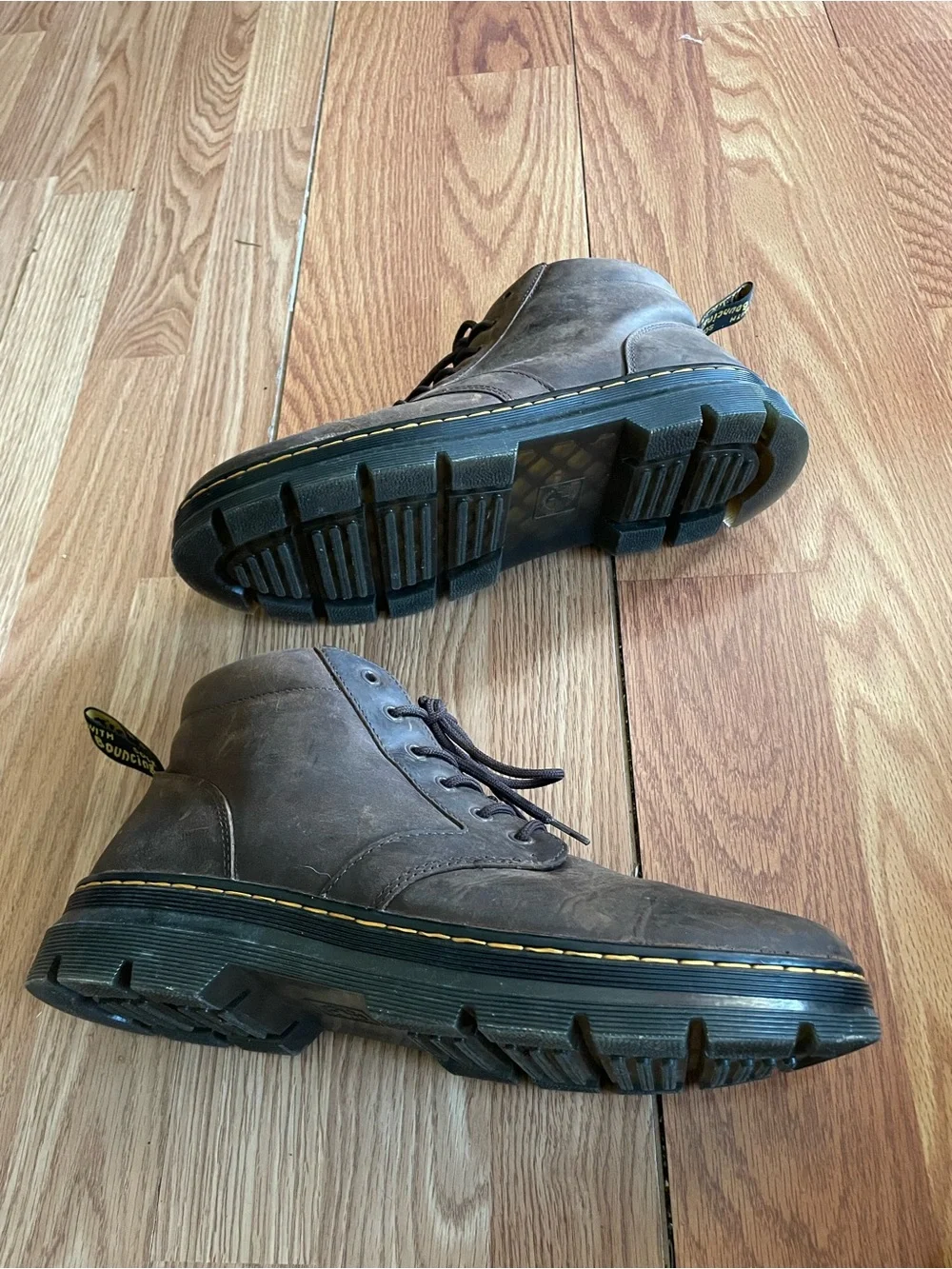Dr. Martens Bonny Crazy Horse Leather Casual Boots in Dark Brown Size 13 M